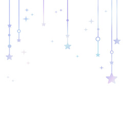 star sparkle bunting shinny illustration carnival garland birthday new year baby shower party decoration banner colorful boho style border frame