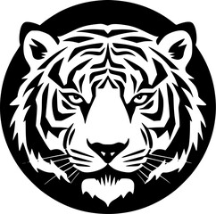 Fototapeta premium Tiger | Minimalist and Simple Silhouette - Vector illustration