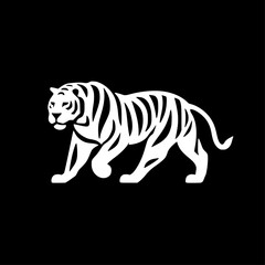 Tiger - Minimalist and Flat Logo - Vector illustration