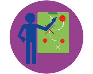 strategic planning, business concepts for  feature flat designs and line art