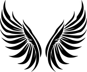 Obraz premium Angel Wings - High Quality Vector Logo - Vector illustration ideal for T-shirt graphic