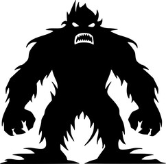 Bigfoot - Minimalist and Flat Logo - Vector illustration
