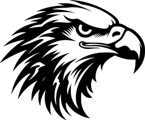 Eagle | Black and White Vector illustration