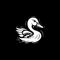 Duck | Minimalist and Simple Silhouette - Vector illustration