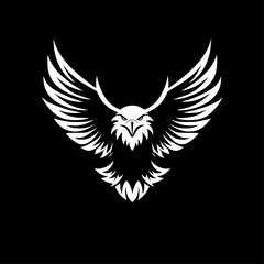 Eagle | Black and White Vector illustration