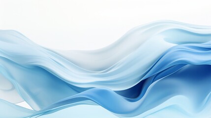 A white and blue abstract background with waves