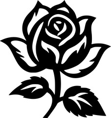 Flower | Minimalist and Simple Silhouette - Vector illustration