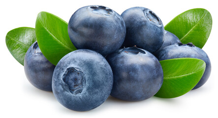 Blueberry isolated on white background