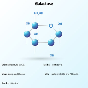 Galactose (C6H12O6)  is a monosaccharide and has the same chemical formula as glucose