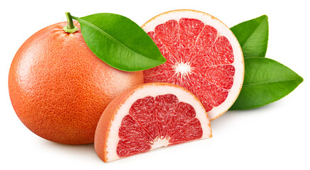Grapefruit isolated on white background