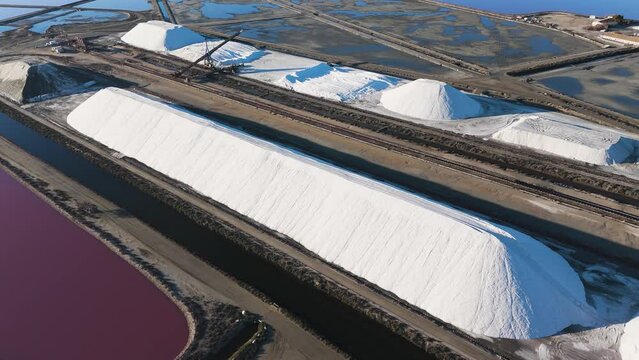 Salt Harvest Landscape from the Sky