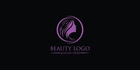 Beauty logo with modern concept, premium vector