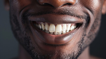 Fototapeta premium close up of a mouth with a smile