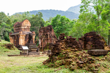 An Ancient Temple Ruin In My Son Sanctuary, Vietnam. My Son Sanctuary Is An Important Historical...