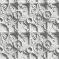 Seamless Gothic Wall Texture - Generative ai, üretken yapay zeka