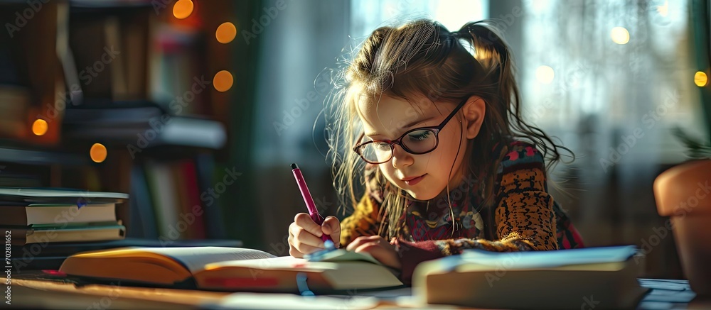 Aufkleber Kids need to do homework on regular basis Kids often learn easier by using images pictures and spatial understanding Kids really need is teacher who can meet them at home. with copy space image