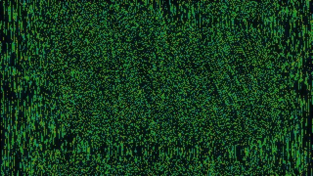 Test Screen Digital Noise Animated Pixels Background (Customizable)