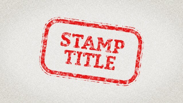 Slamming Stamp 'Rejected' on Paper Text Animation