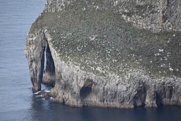 Vista de una Isla en el golfo de Vizcaya