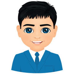 portrait of primary or secondary school student in suit