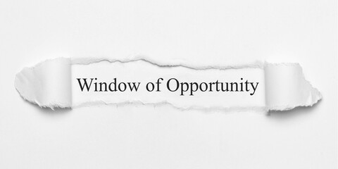 Window of opportunity	