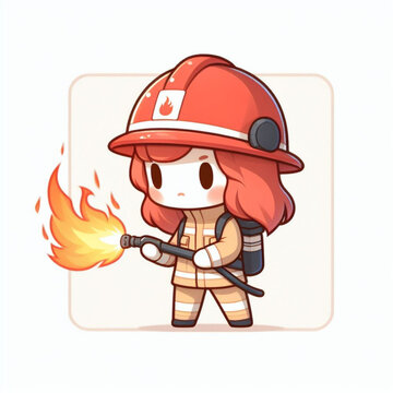 fireman with axe