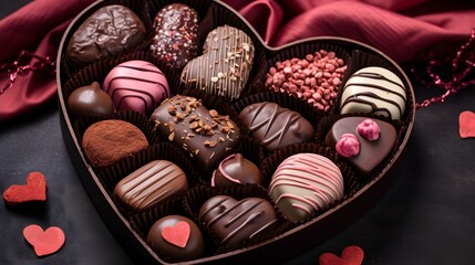 picture of delicious and sweet chocolates perfect for valentines day