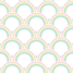 Seamless rainbow scale pattern .Vector illustration.