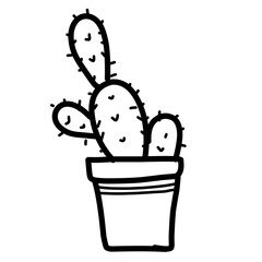 
ilustrasi kaktus yang digambar tangan. Ilustrasi Vektor. kaktus dengan bunga. Seperangkat kaktus. terisolasi pada latar belakang putih. sketsa garis besar kaktus. gambar kaktus. latar belakang seni g