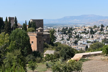 La Alhambra desde el Generalife - obrazy, fototapety, plakaty