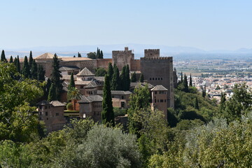 Fototapeta na wymiar La Alhambra desde el Generalife