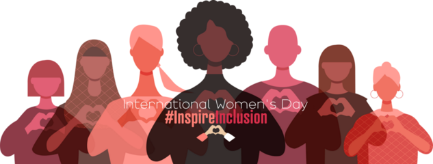 International Women's Day banner. #InspireInclusion