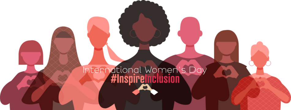 International Women's Day banner. #InspireInclusion