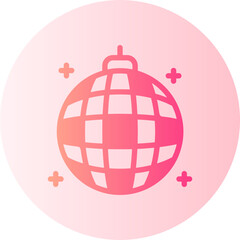 disco ball gradient icon