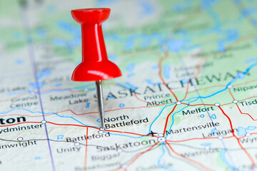 North Battlefort, Canada pin on map