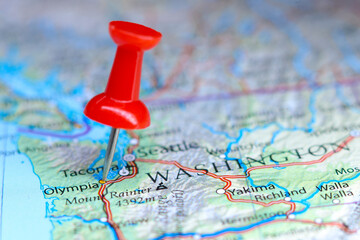 Olympia, Washington pin on map