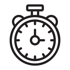 stopwatch line icon