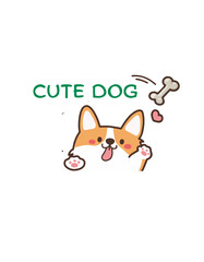 cute dog T-shirt Design