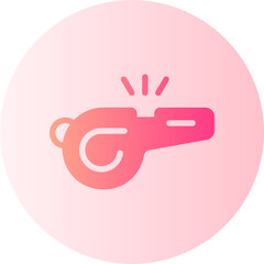 whistle gradient icon
