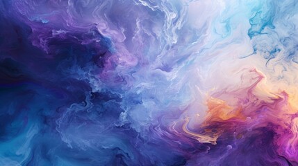 Background with abstract smoky pattern in purple and blue colors.