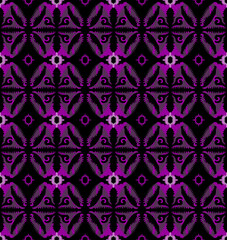 Seamless ornament pattern, ethnic form print.	