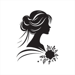 Enchanting Sunset Bride Silhouette: Moments of Grace for Bridal Concepts and Bride Black Vector Stock
