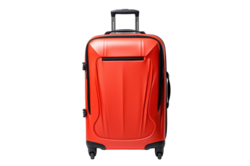 Travel Luggage Bag Ready for Adventure , transparent background, png 