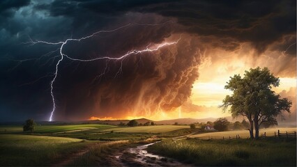 Fototapeta premium tornado disaster