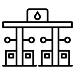 Gas Station Building icon