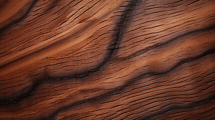 Fototapeta premium Wooden texture. Microscopic view of wood surface. Abstract background design. Generative Ai