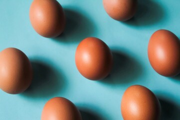 eggs on a blue background
