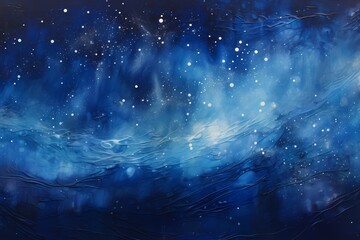 A celestial blend of midnight blue and silver, capturing the essence of a cosmic dance on this mesmerizing abstract background.