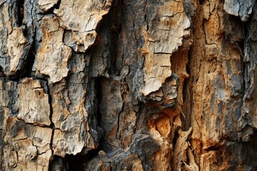 Rough Textured Tree Bark Background in Aged Vintage Design