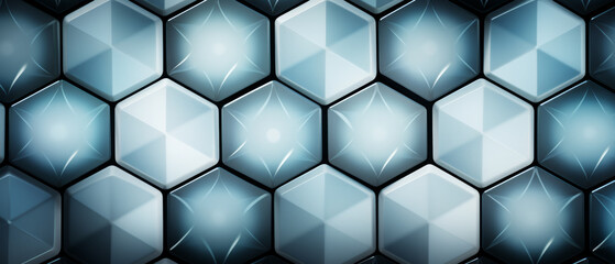 Geometric honeycomb design featuring hexagons.